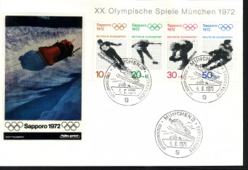 (intern:1402a) BRD Michelnummer Block 6 FDC