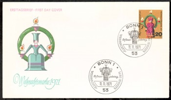 (intern:1426) BRD Michelnummer 709 FDC