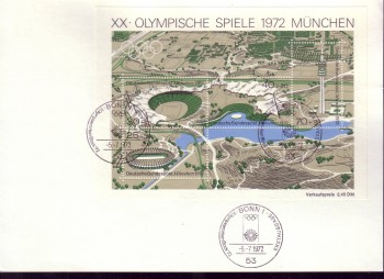 (intern:1450b) BRD Michelnummer Block 7 FDC