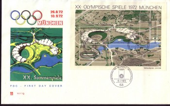 (intern:1450d) BRD Michelnummer Block 7 FDC