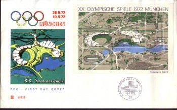 (intern:1450e) BRD Michelnummer Block 7 FDC