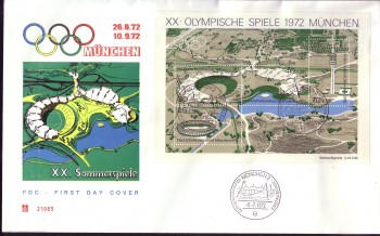 (intern:1450f) BRD Michelnummer Block 7 FDC