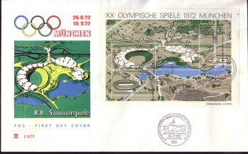 (intern:1450g) BRD Michelnummer Block 7 FDC