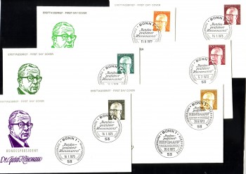 (intern:1451) BRD Michelnummer 727 - 732 FDC