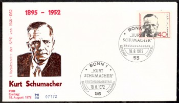 (intern:1460) BRD Michelnummer 738 FDC