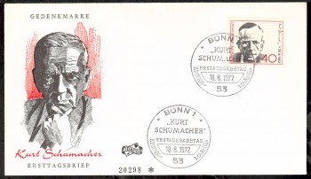 (intern:1462) BRD Michelnummer 738 FDC