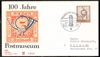 (intern:1464) BRD Michelnummer 739 FDC