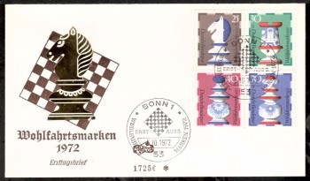 (intern:1478) BRD Michelnummer 742 - 745 FDC