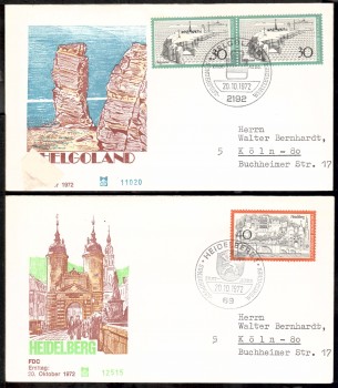 (intern:1483) BRD Michelnummer 746 - 747 FDC