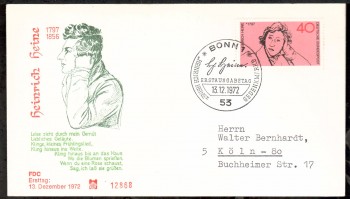(intern:1491) BRD Michelnummer 750 FDC