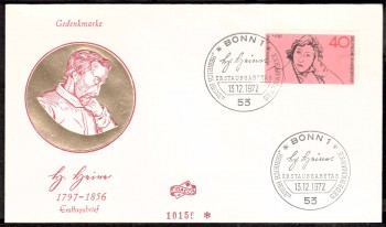 (intern:1492) BRD Michelnummer 750 FDC