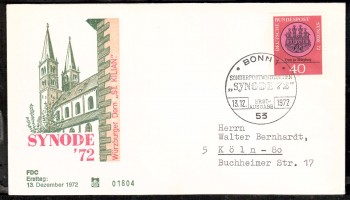 (intern:1498) BRD Michelnummer 752 FDC