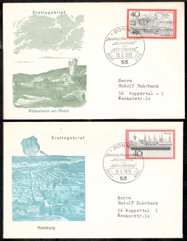 (intern:1518) BRD Michelnummer 761 - 762 FDC (intern:1518) BRD Michelnummer 761 - 762 FDC