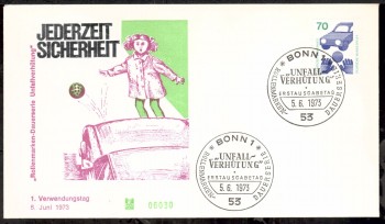 (intern:1538) BRD Michelnummer 773 FDC