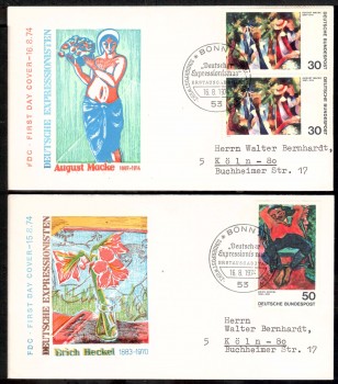 (intern:1607) BRD Michelnummer 816 - 817 FDC