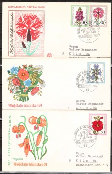 (intern:1608) BRD Michelnummer 818 - 821 FDC