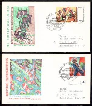 (intern:1611) BRD Michelnummer 822 - 823 FDC