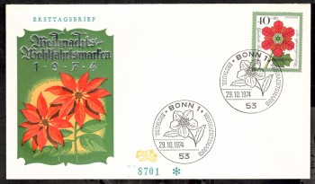 (intern:1614) BRD Michelnummer 824 FDC