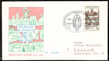 (intern:1635) BRD Michelnummer 843 FDC