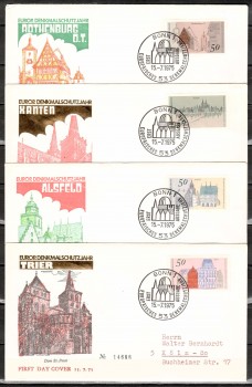 (intern:1645) BRD Michelnummer 860 - 863 FDC