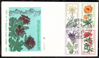 (intern:1652) BRD Michelnummer 867 - 870 FDC