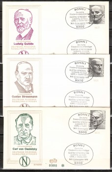 (intern:1654) BRD Michelnummer 871 - 873 FDC