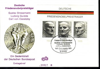 (intern:1654d) BRD Michelnummer Block 11 FDC