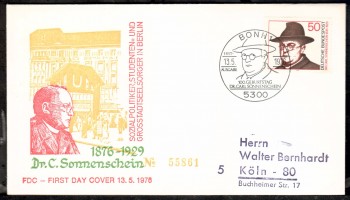 (intern:1680) BRD Michelnummer 892 FDC