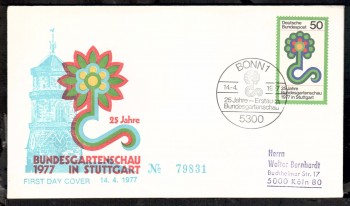 (intern:1702) BRD Michelnummer 927 FDC (intern:1702) BRD Michelnummer 927 FDC