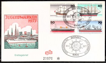 (intern:1706) BRD Michelnummer 929 - 932 FDC (intern:1706) BRD Michelnummer 929 - 932 FDC