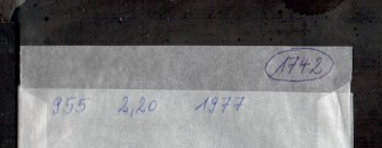 (intern:1742) BRD Michelnummer 955 FDC (intern:1742) BRD Michelnummer 955 FDC