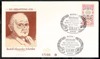 (intern:1743) BRD Michelnummer 956 FDC