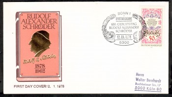 (intern:1744) BRD Michelnummer 956 FDC