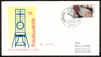 (intern:1746) BRD Michelnummer 957 FDC