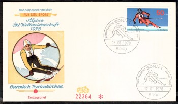 (intern:1748) BRD Michelnummer 958 FDC