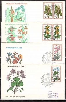 (intern:1782) BRD Michelnummer 982 - 985 FDC