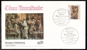 (intern:1851) BRD Michelnummer 1099 FDC (intern:1851) BRD Michelnummer 1099 FDC