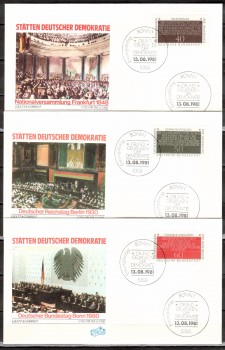 (intern:1857) BRD Michelnummer 1105 - 1107 FDC (intern:1857) BRD Michelnummer 1105 - 1107 FDC
