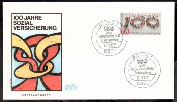 (intern:1863) BRD Michelnummer 1116 FDC