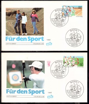 (intern:1871) BRD Michelnummer 1127 - 1128 FDC