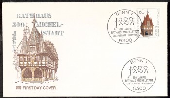 (intern:1917) BRD Michelnummer 1200 FDC