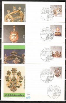 (intern:2053) BRD Michelnummer 1383 - 1386 FDC (intern:2053) BRD Michelnummer 1383 - 1386 FDC