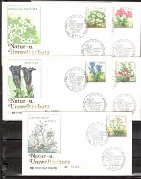 (intern:2139) BRD Michelnummer 1505 - 1509 FDC