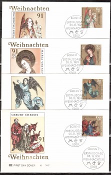 (intern:2177) BRD Michelnummer 1578 - 1581 FDC