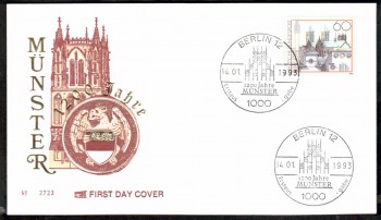 (intern:2222) BRD Michelnummer 1645 FDC