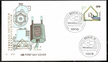 (intern:2225) BRD Michelnummer 1648 FDC