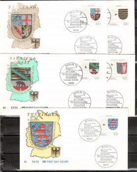 (intern:2268) BRD Michelnummer 1712 - 1716 FDC