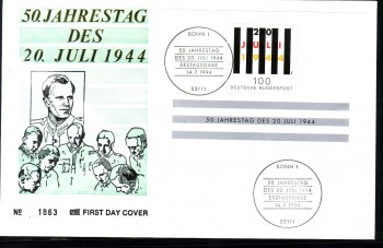 (intern:2284a) BRD Michelnummer Block 29 FDC