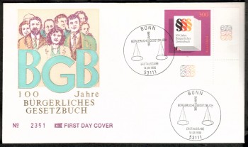 (intern:2369) BRD Michelnummer 1874 FDC