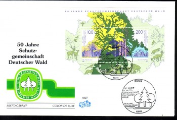 (intern:2401a) BRD Michelnummer Block 38 FDC